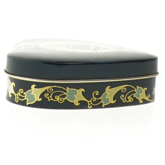 Hjerteformet metalæske fra Irma (str. 9,5x9,5 cm)