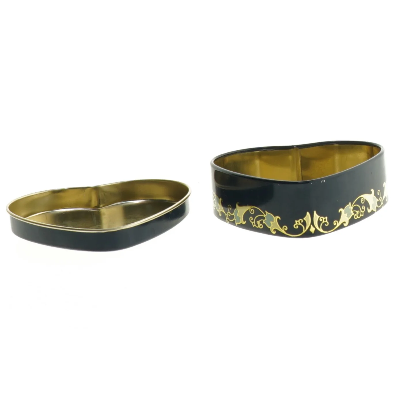 Hjerteformet metalæske fra Irma (str. 9,5x9,5 cm)