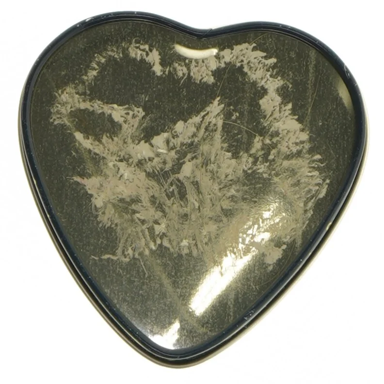 Hjerteformet metalæske fra Irma (str. 9,5x9,5 cm)