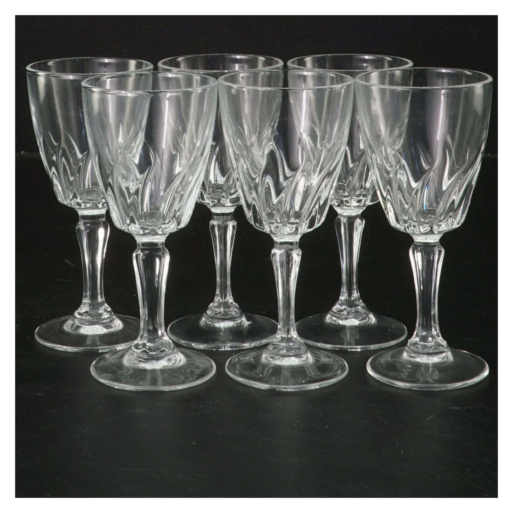 Sæt med 6 vandglas (str. 6 styk, 11,5x5 cm)