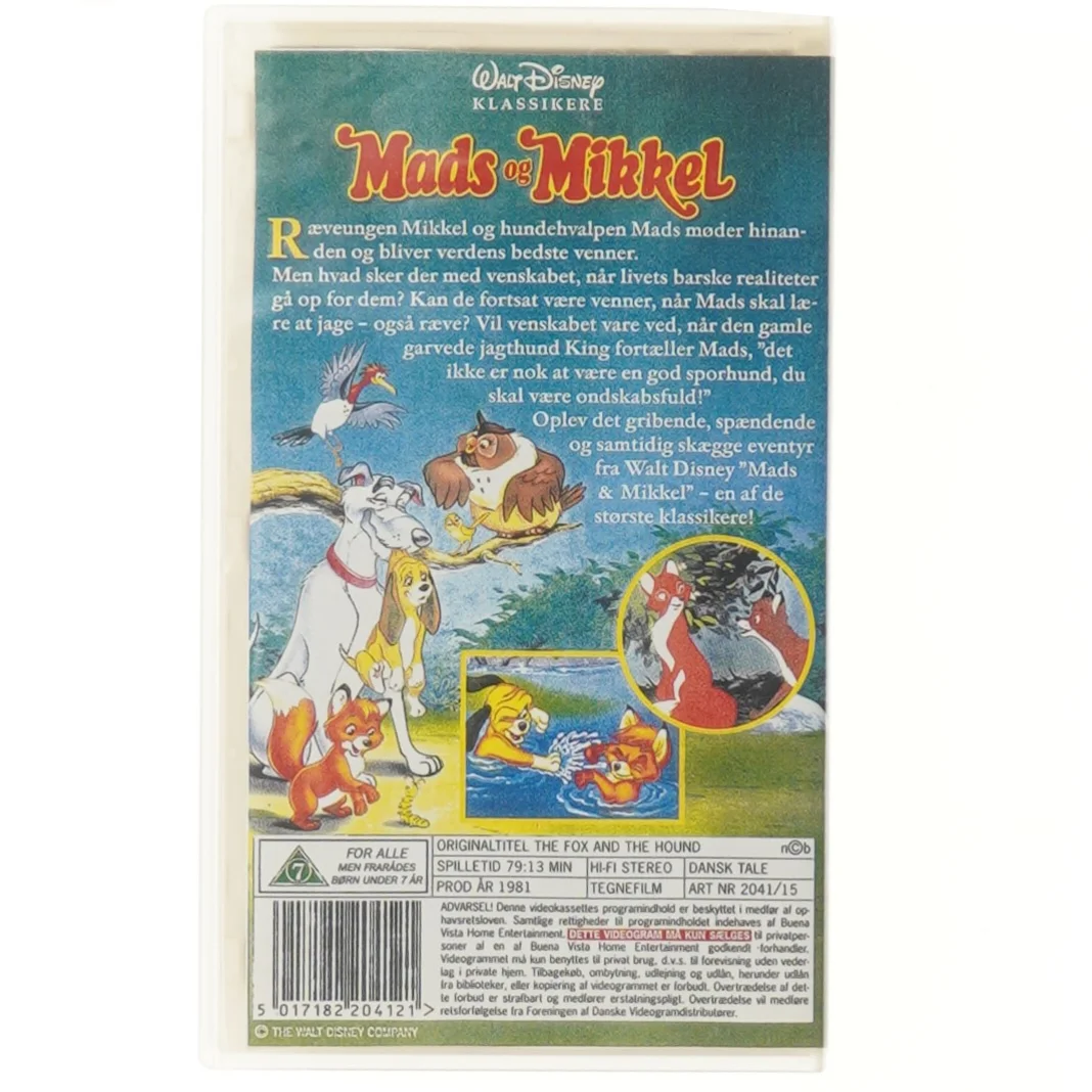 Disney VHS Mads og Mikkel fra Disney