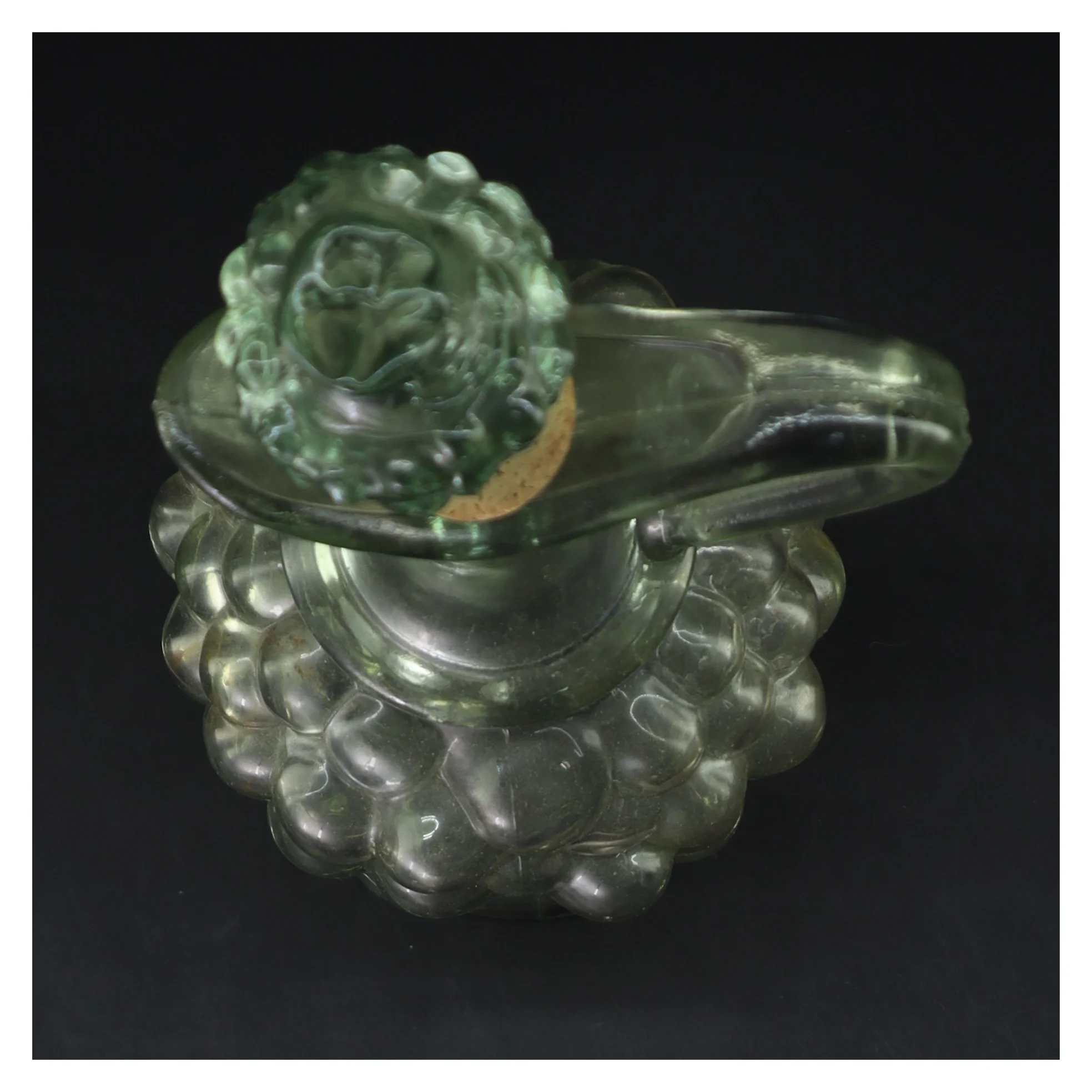 Dekorativ glaskande med prop (str. 37 cm)