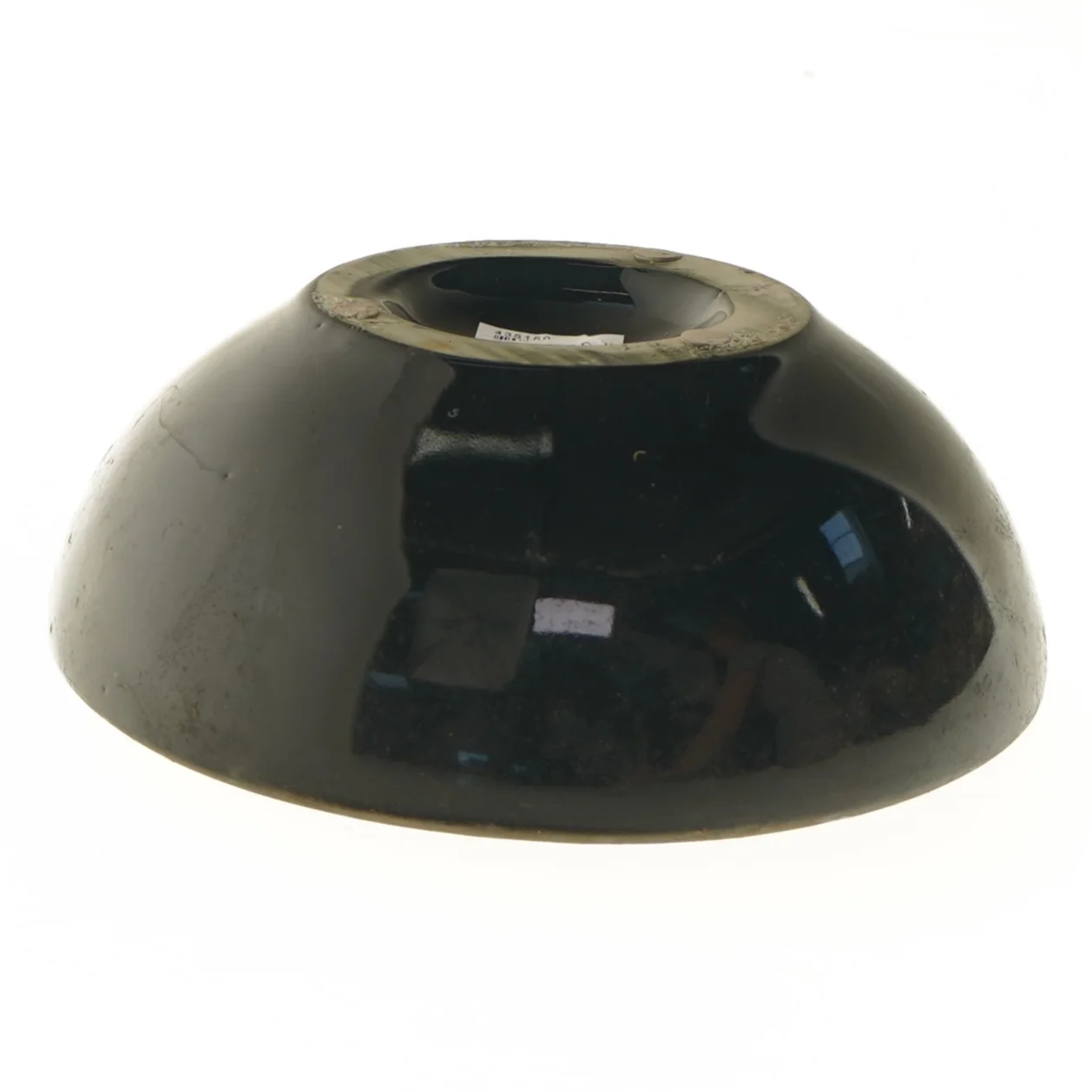 Sort dekoration skål (str. Ø 19x7 cm)