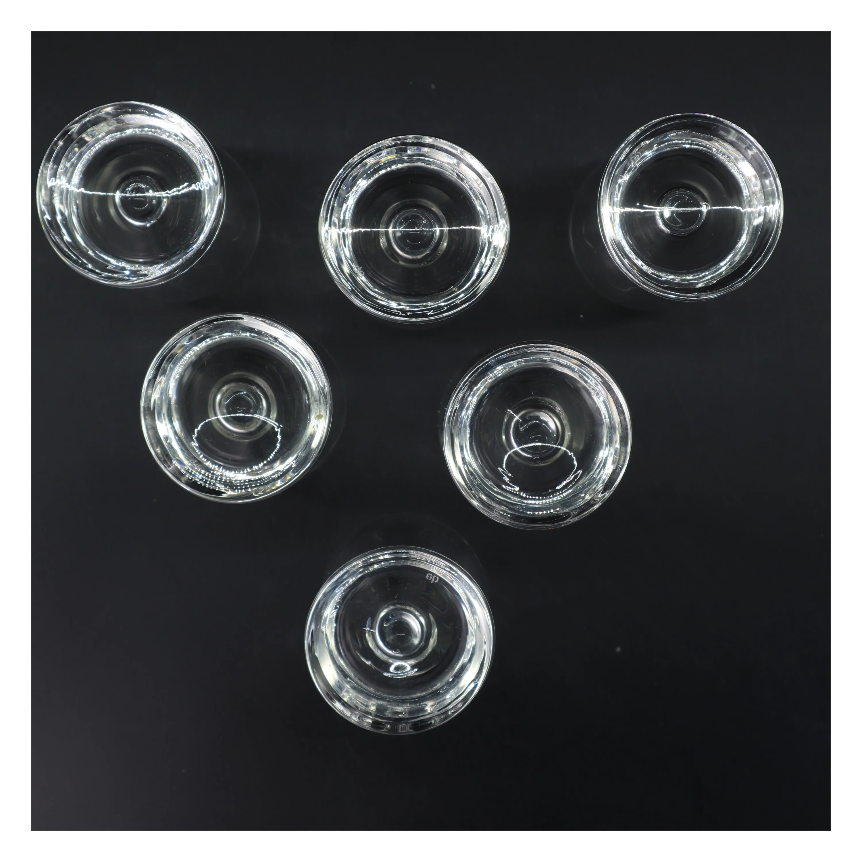 Sæt af 6 glas fra Eb (str. 6 stk Ø 6,5 cm længde 18 cm)