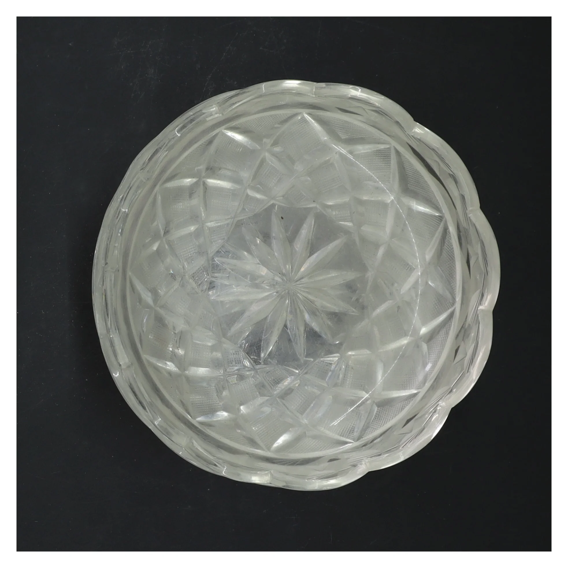 Serveringsskåle, krystal (str. 4 styk, ø 14 cm)