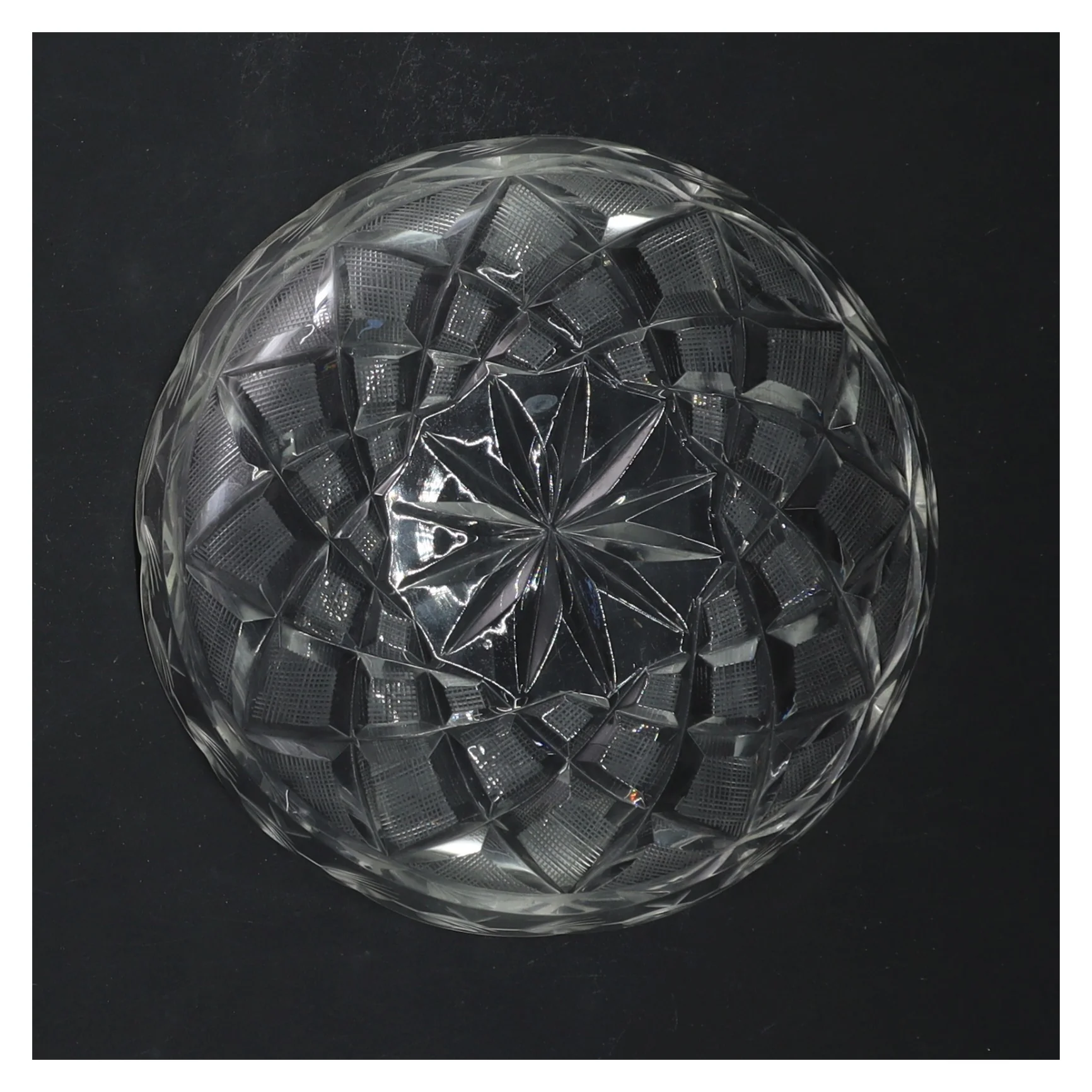 Serveringsskåle, krystal (str. 4 styk, ø 14 cm)