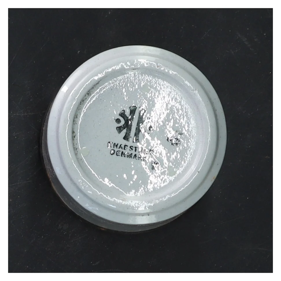 Keramisk krukke med låg fra Knæstør (str. 7,5x7 cm)