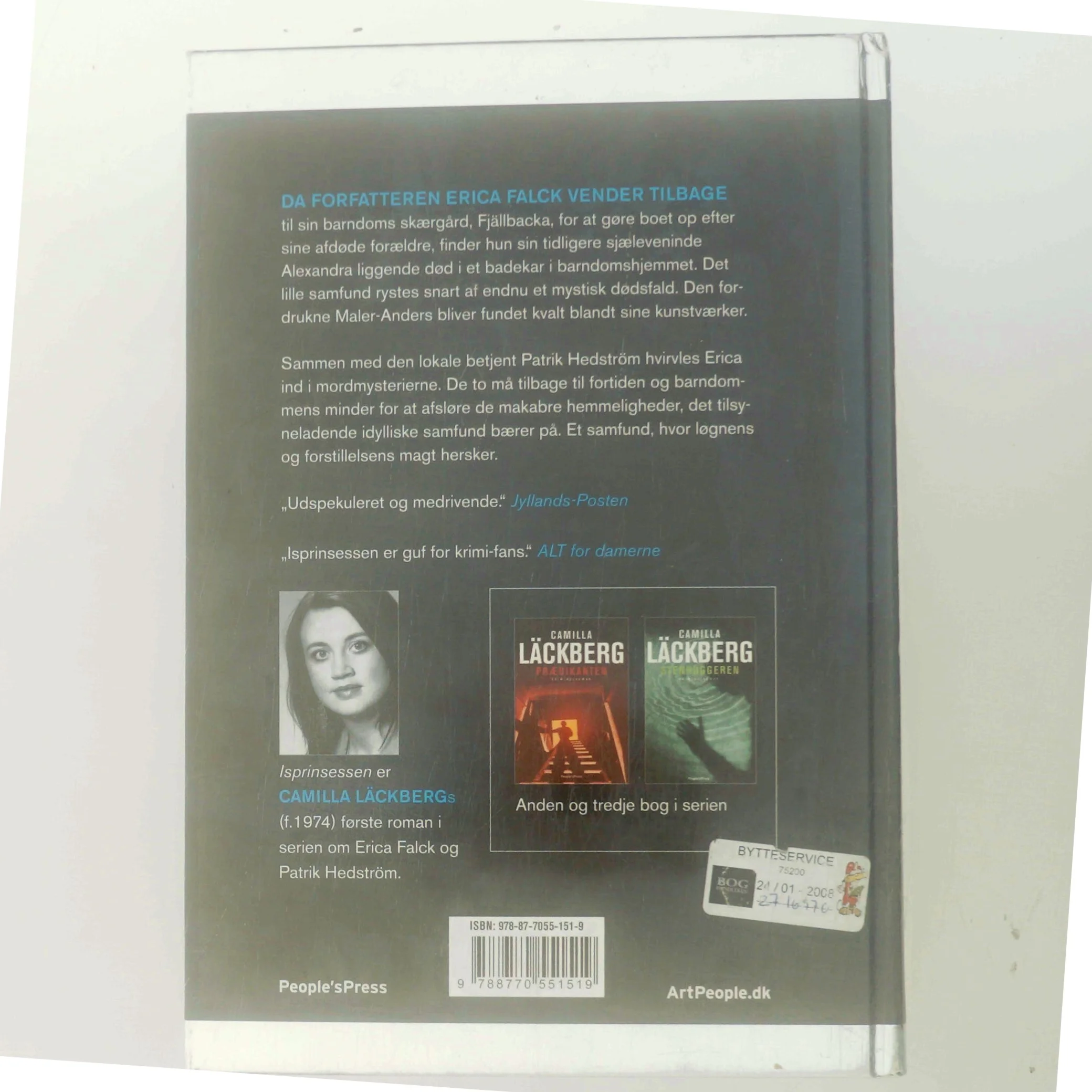 Isprinsessen : kriminalroman af Camilla Läckberg (Bog)