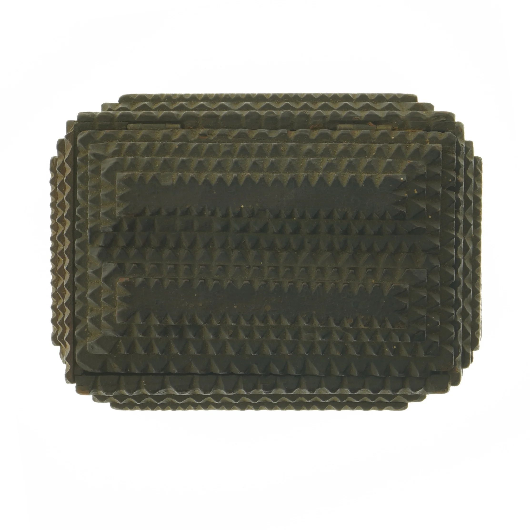 Antik cigarkasse med udsmykning (str. 20x15 cm)