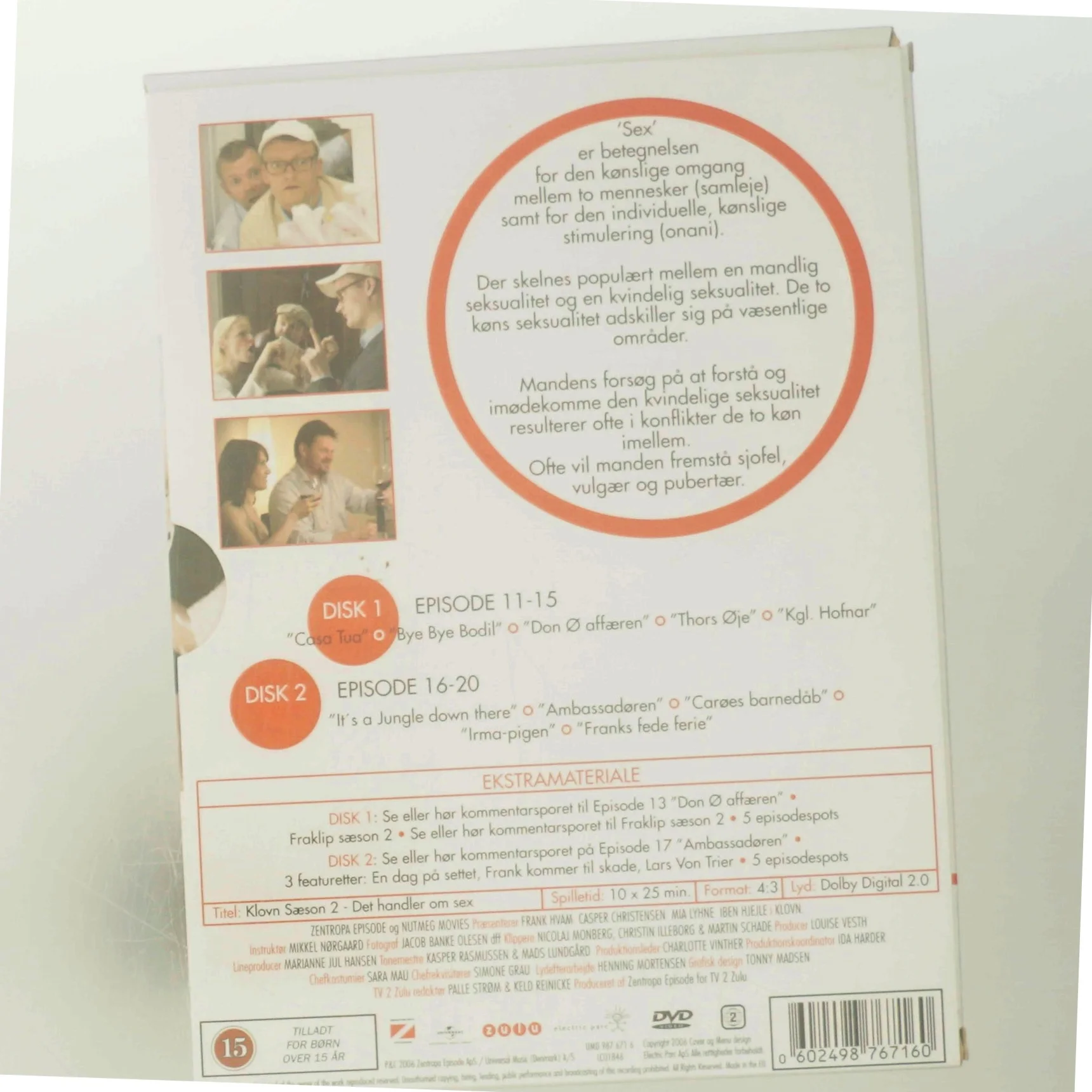 Klovn - Sæson 2 - det Handler Om Sex med Casper Christensen (DVD)