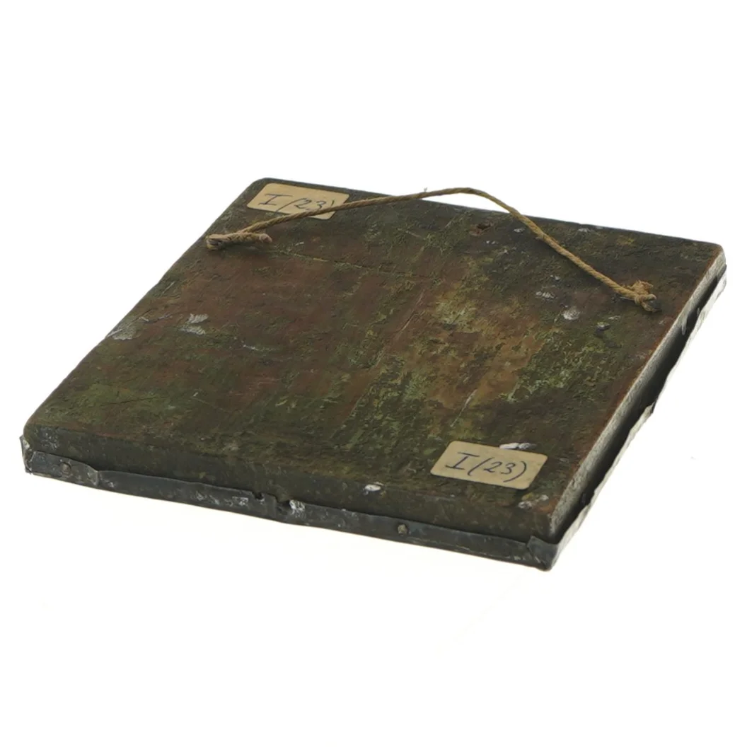 Dekoreret metal ikon (str. 14,5x12,5 cm)