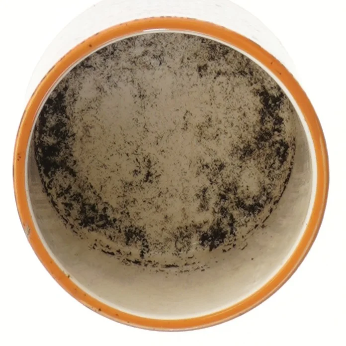 Dekoreret keramisk potte fra GGN (str. Ø 12 cm)