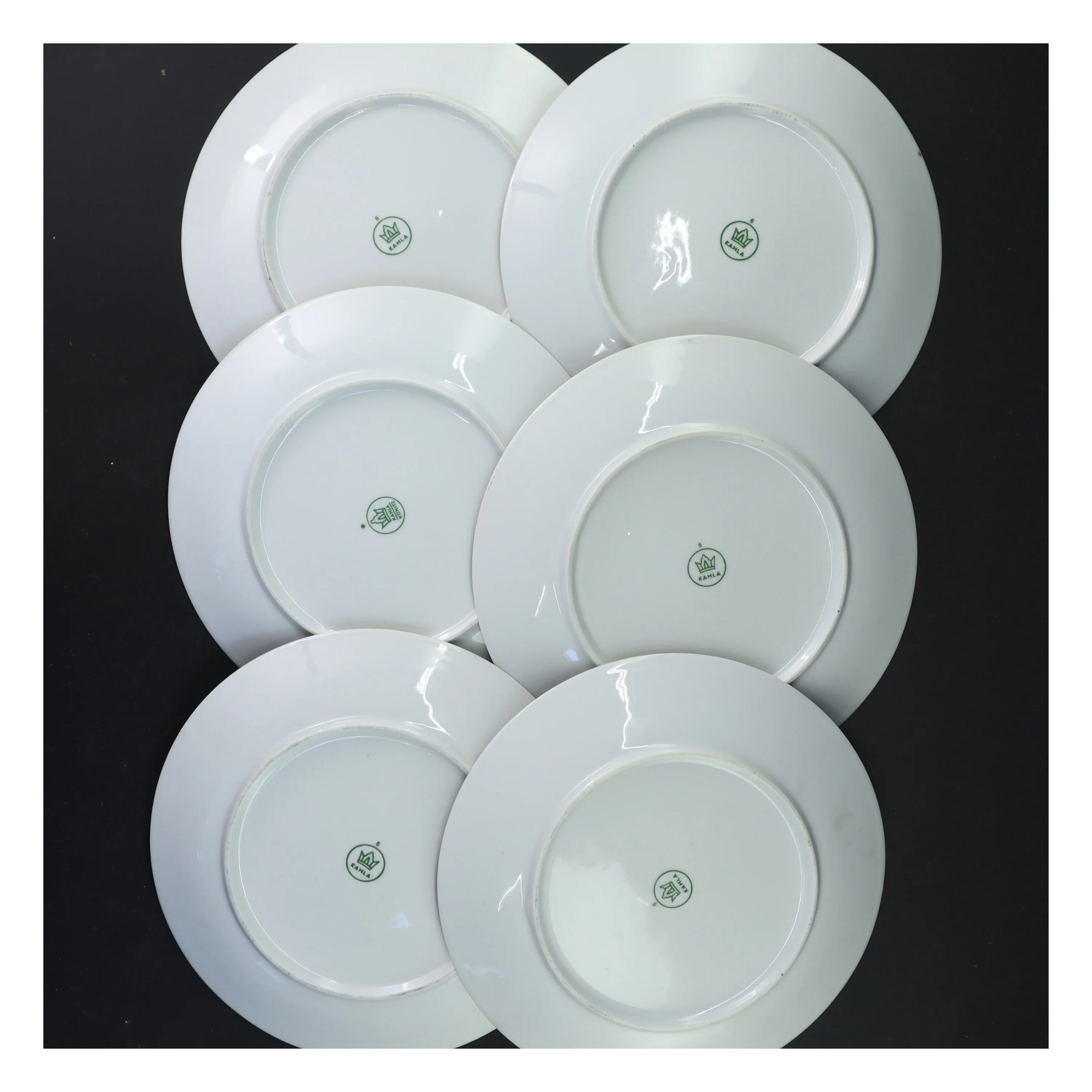 Sæt af dekorative tallerkener med ostemotiv (str. Ø 19 cm)