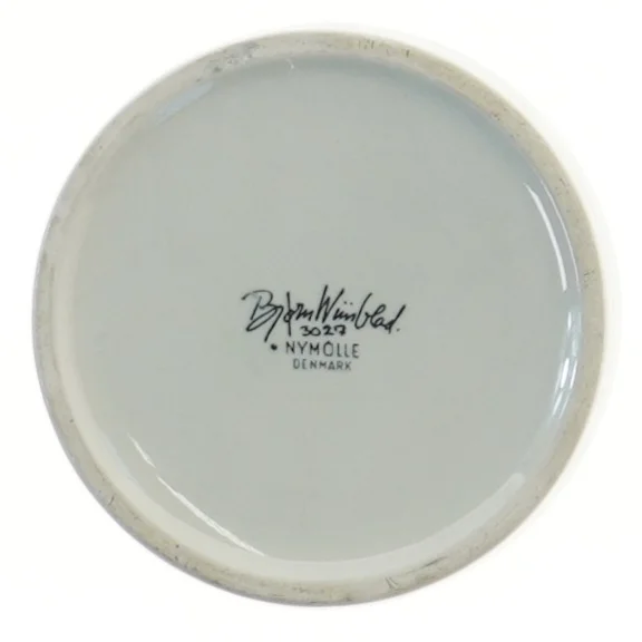 Keramisk skål med mønster fra Nymölle (str. Ø 11 cm)