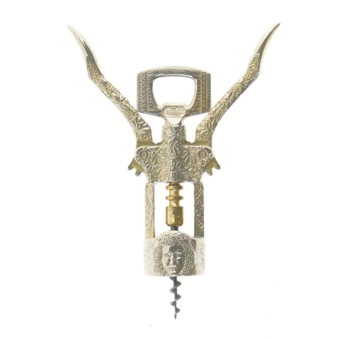 Flot guldfarvet proptrækker (str. 20 cm)