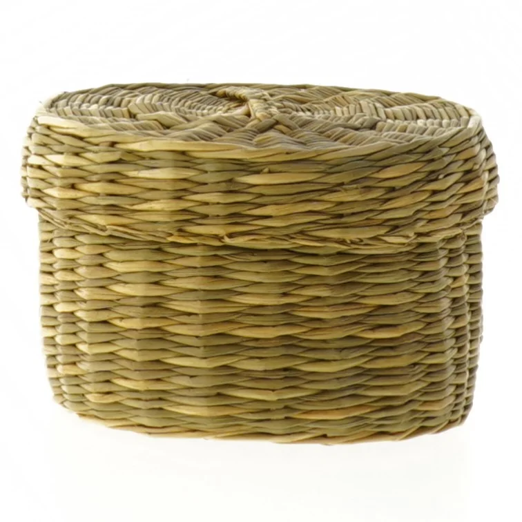 Dekorativt æg med kurv (str. 8 cm)