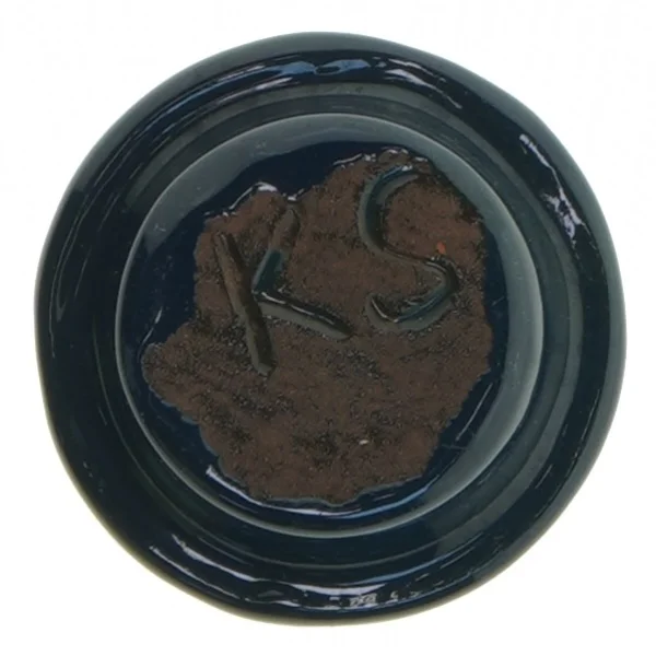 Lille sort keramisk skål (str. Ø 7 cm)