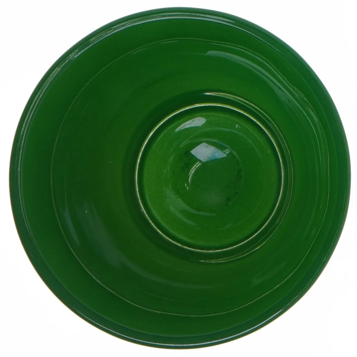 Grøn vase (str. Ø. 12,5 cm. længde. 20 cm)