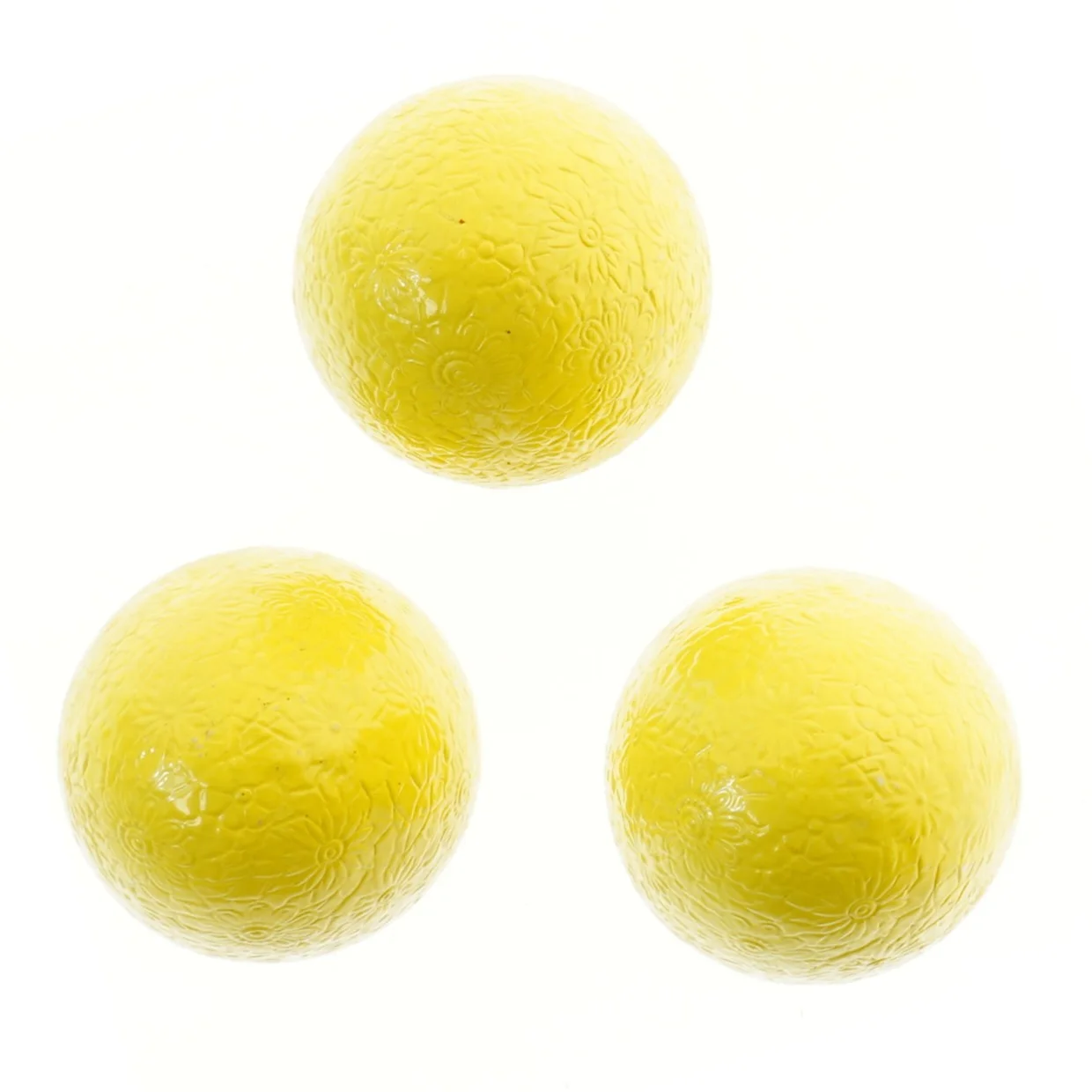 Dekorative gule æg (str. 3 stk 12,5 cm)