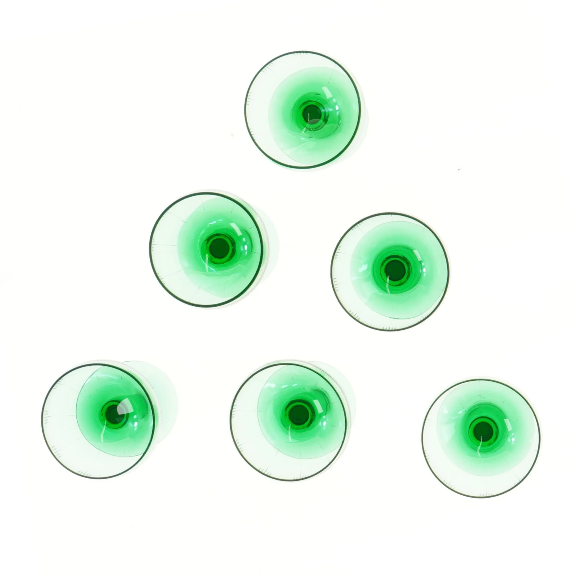 vintage Holmegaard Vibeholm, 6 stk (str. 6 stk Ø 7,5 cm længde 12 cm)