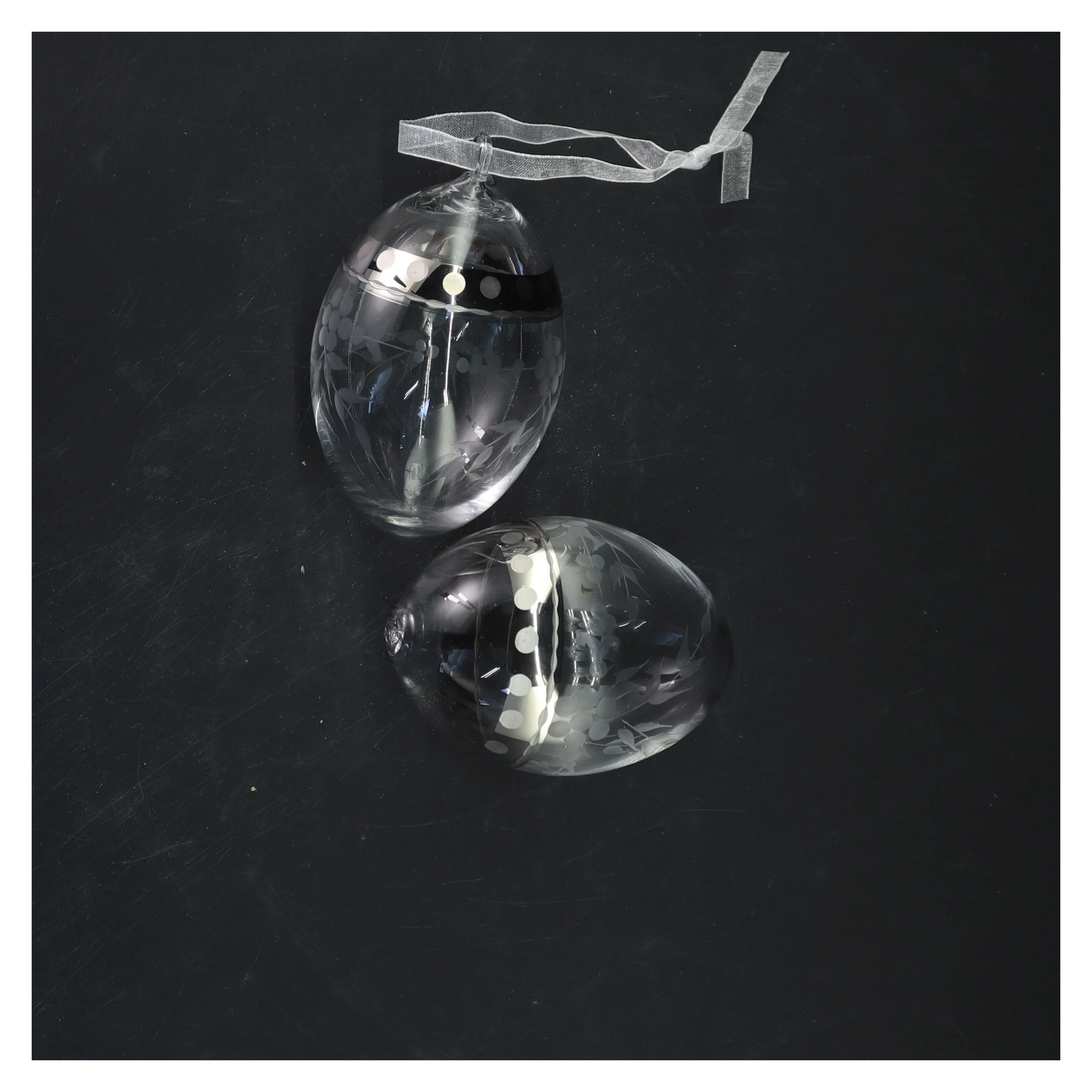 Glasdekoration (str. 10x7 cm)