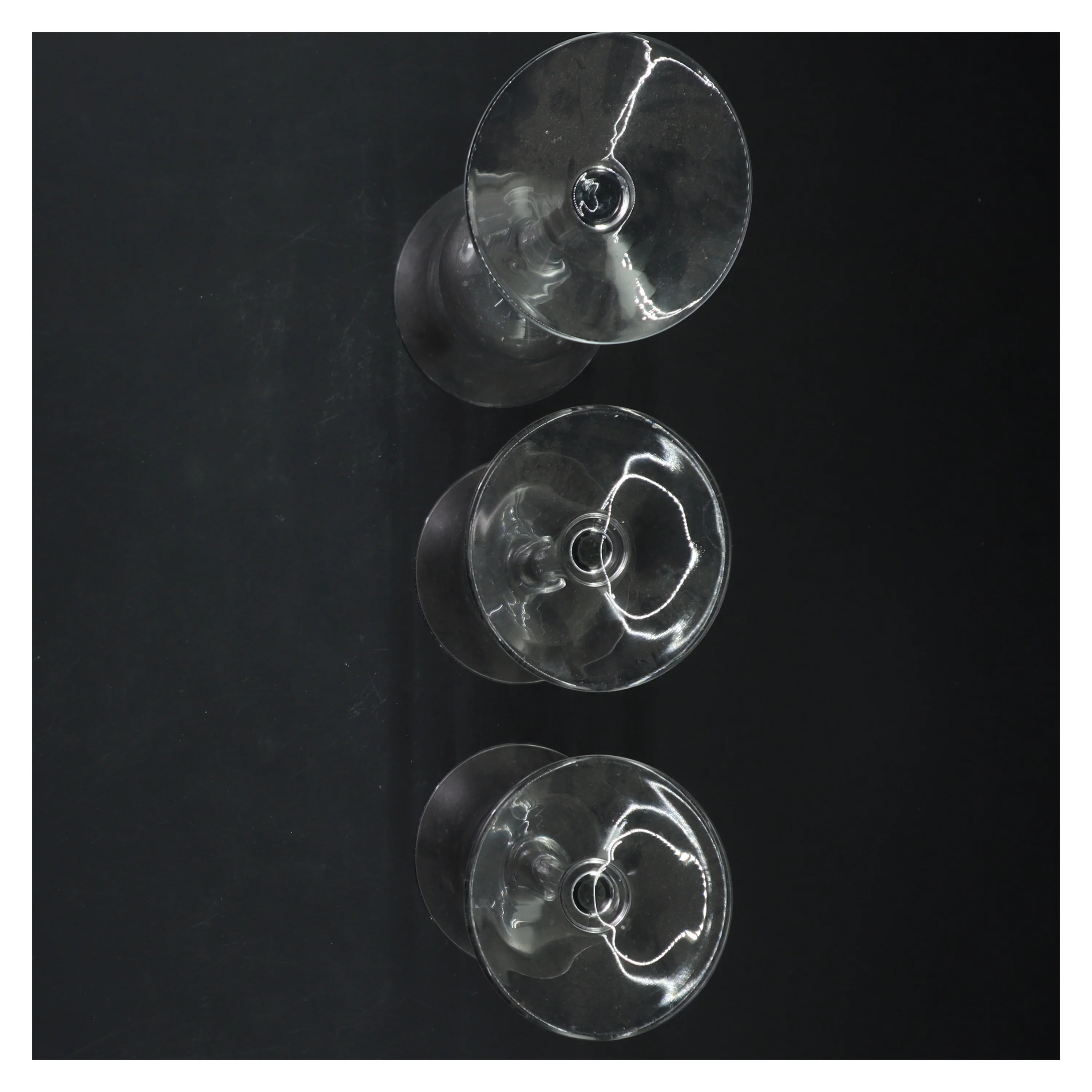 Glas lysestager (str. 17 og 21 cm)