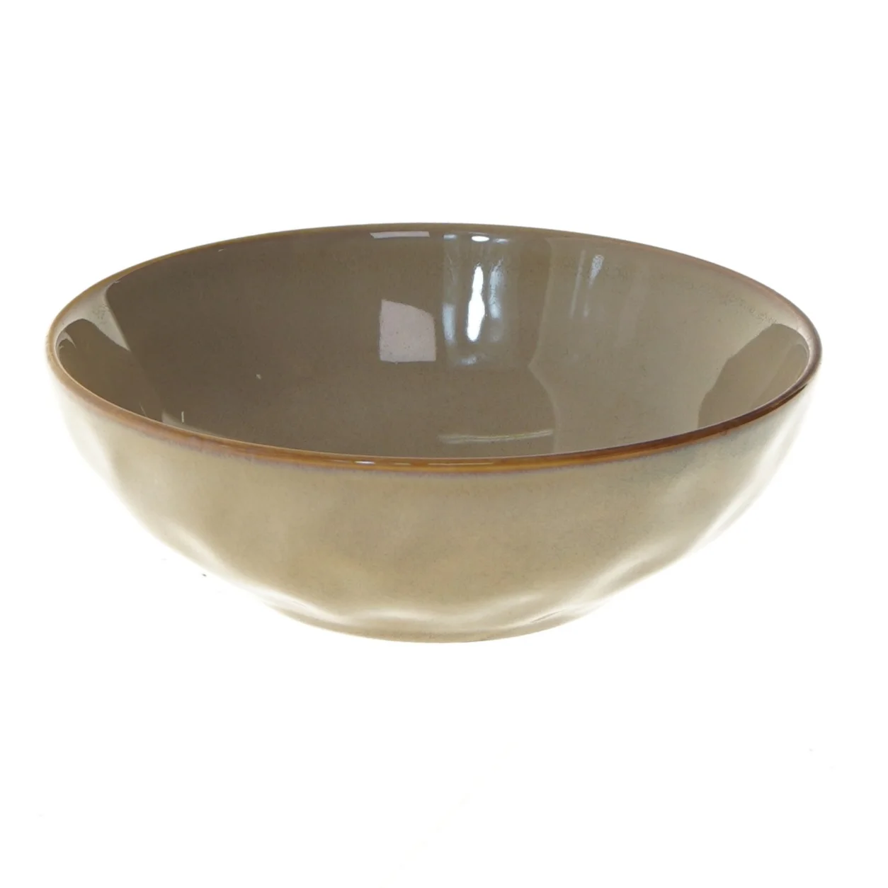 Sæt af keramiske skåle (str. 4 stk Ø 25 & 18 cm)