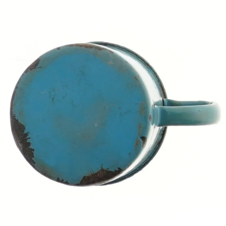 Blå metalkrus (str. Ø 10 cm længde 9,5 cm)