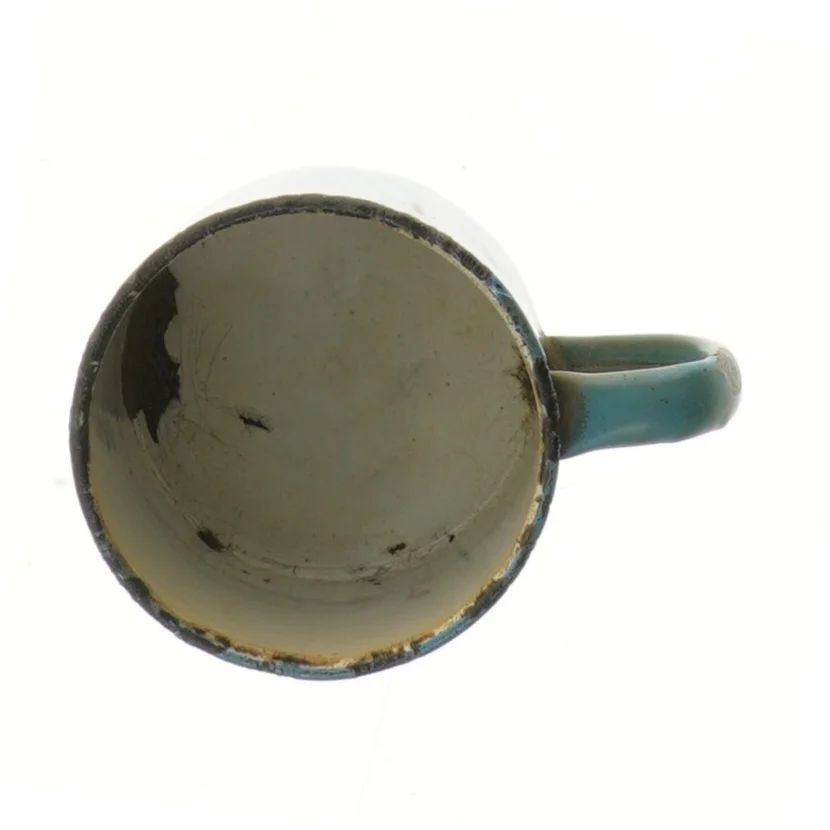 Blå metalkrus (str. Ø 10 cm længde 9,5 cm)