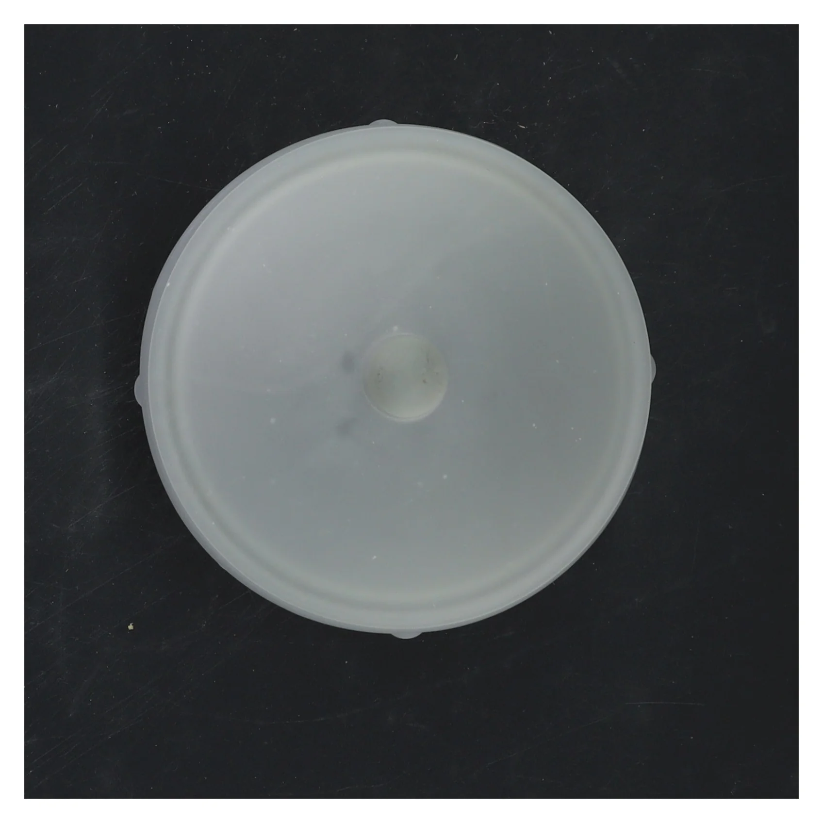 Frostet opbevaringskrukke med låg (str. 12x10 cm)