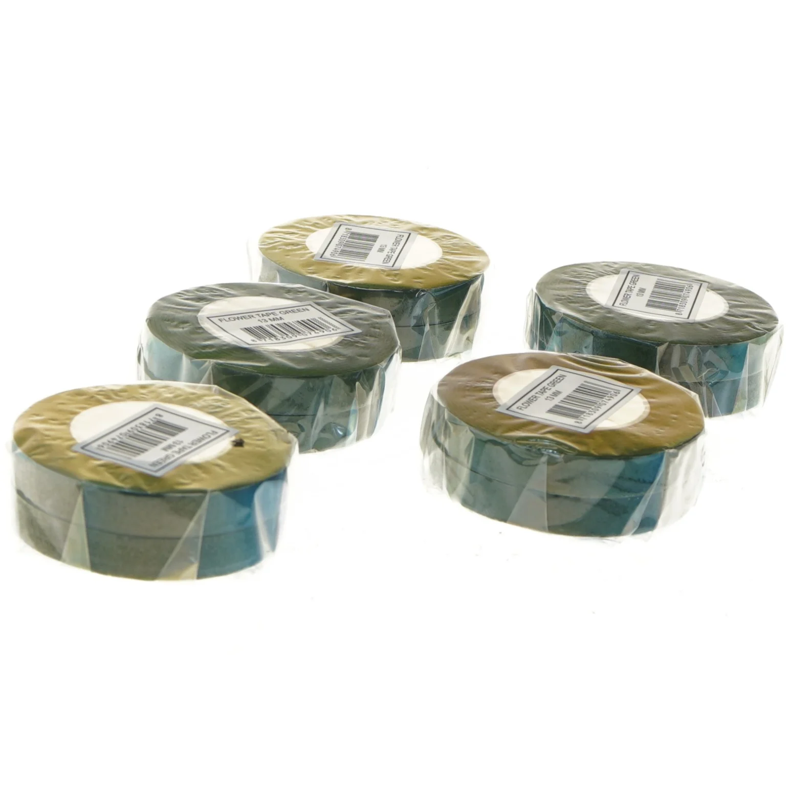 Grøn blomster tape 5 stk. (str. 5 stk 13 mm)