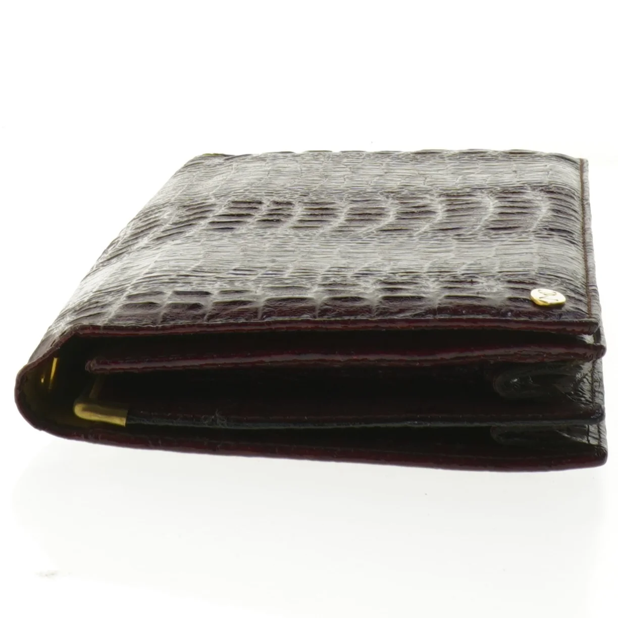 Elegant pung med krokodillemønster (str. 26x14 cm)