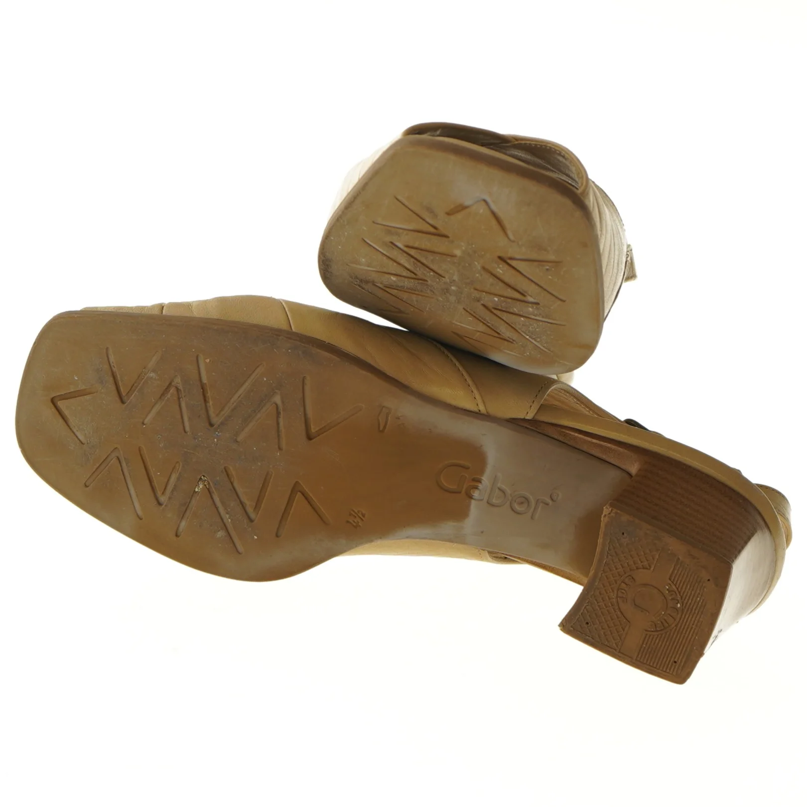 Beige sandaler med lukket tå fra Gabor (str. 37,5 )