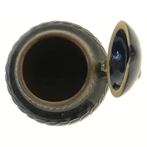 Keramisk krukke med låg (str. 8 cm)