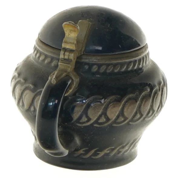 Keramisk krukke med låg (str. 8 cm)