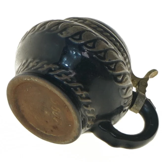 Keramisk krukke med låg (str. 8 cm)