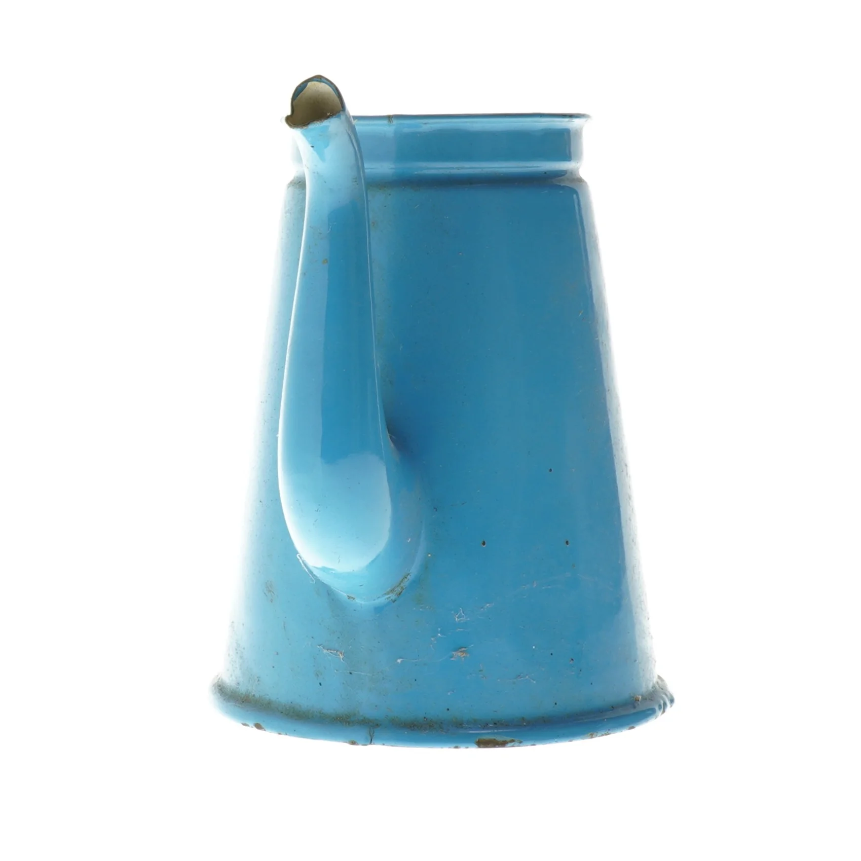 Vintage blå kaffekande, madam blå emalje (str. Ø 9x17,5 cm)