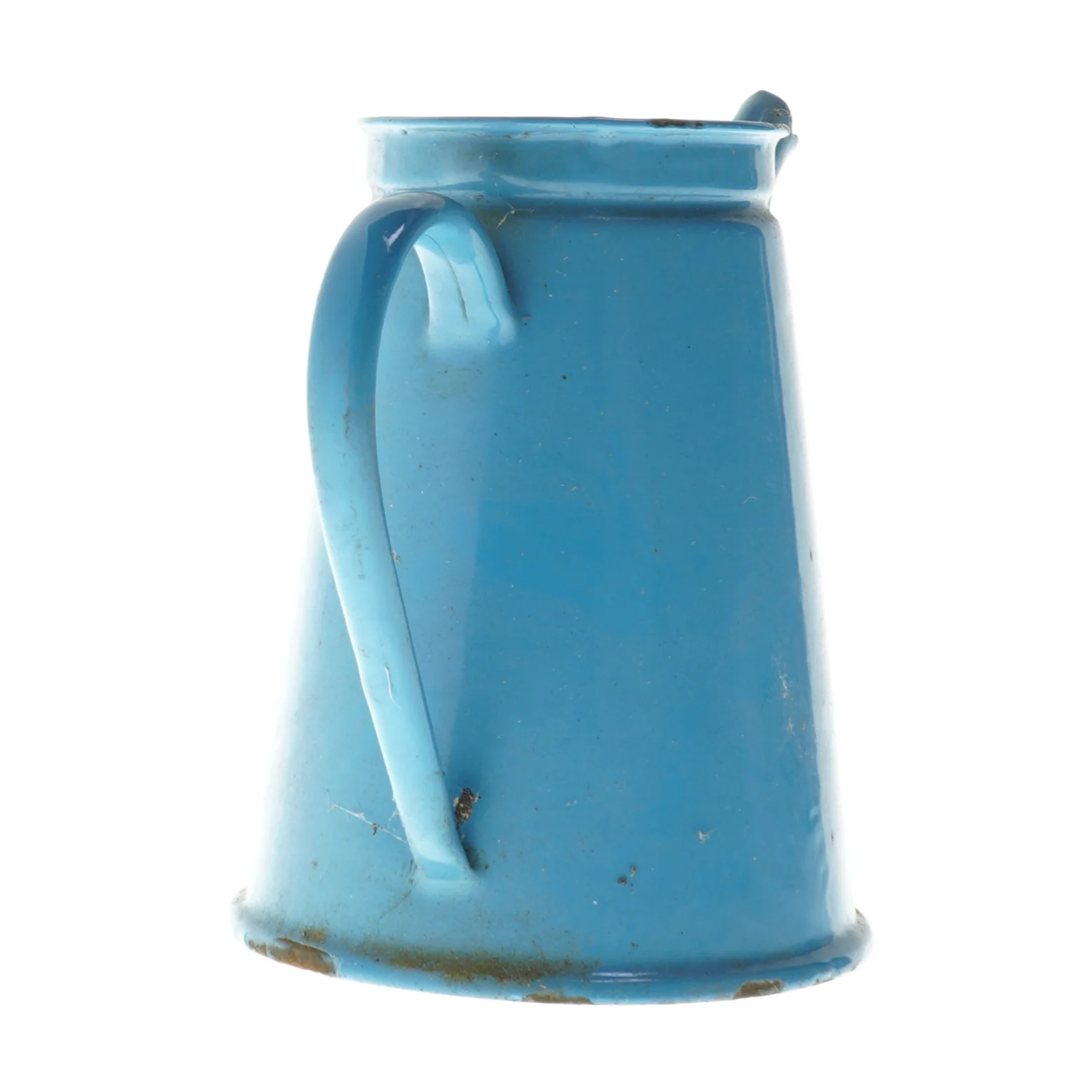 Vintage blå kaffekande, madam blå emalje (str. Ø 9x17,5 cm)