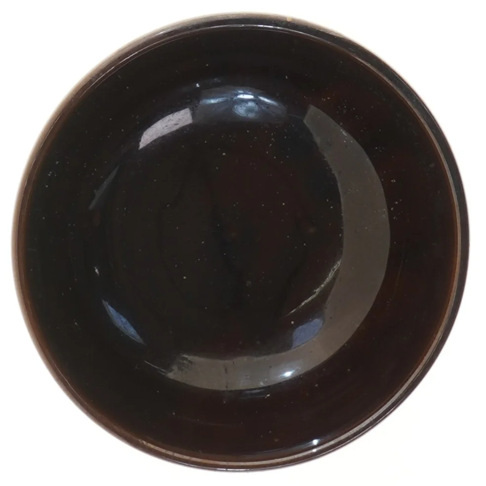 Mørk brun keramisk skål (str. Ø 17,5 cm)