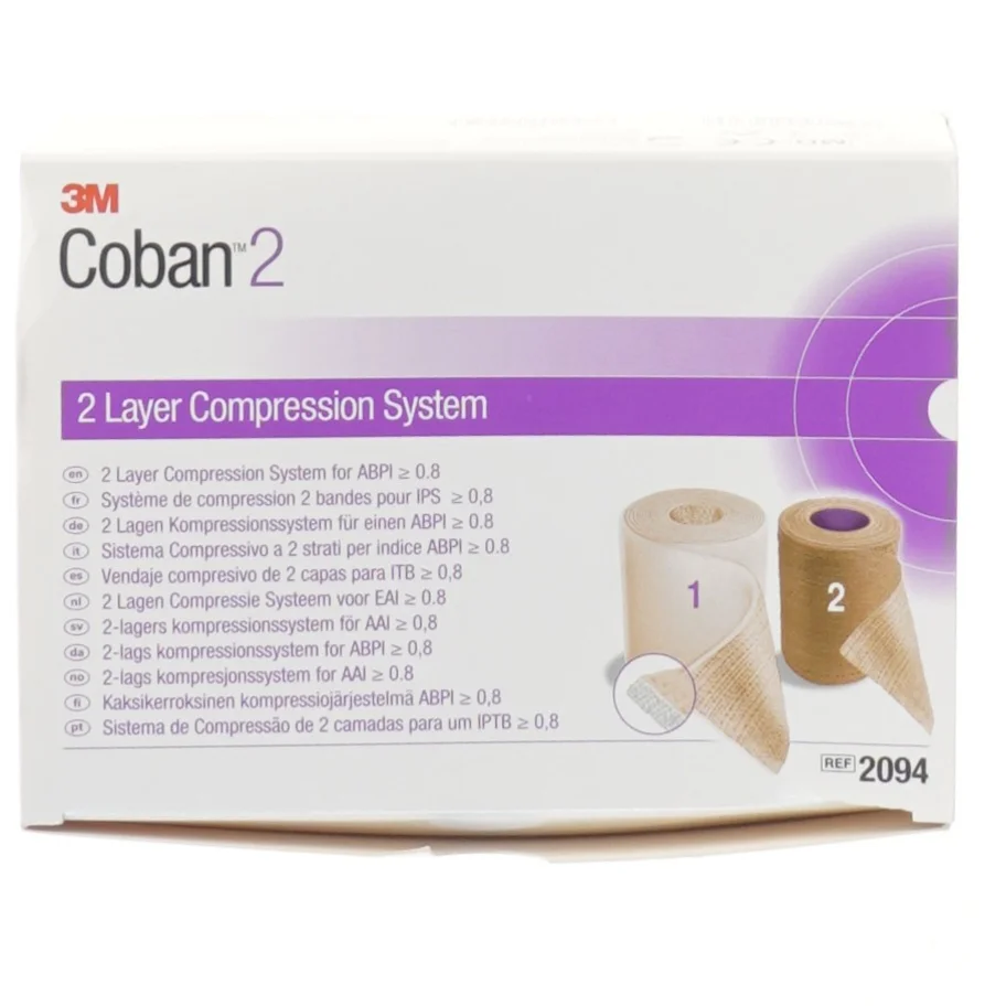 3M Coban2 kompressionssystem fra 3M (str. 16x11,5 cm)