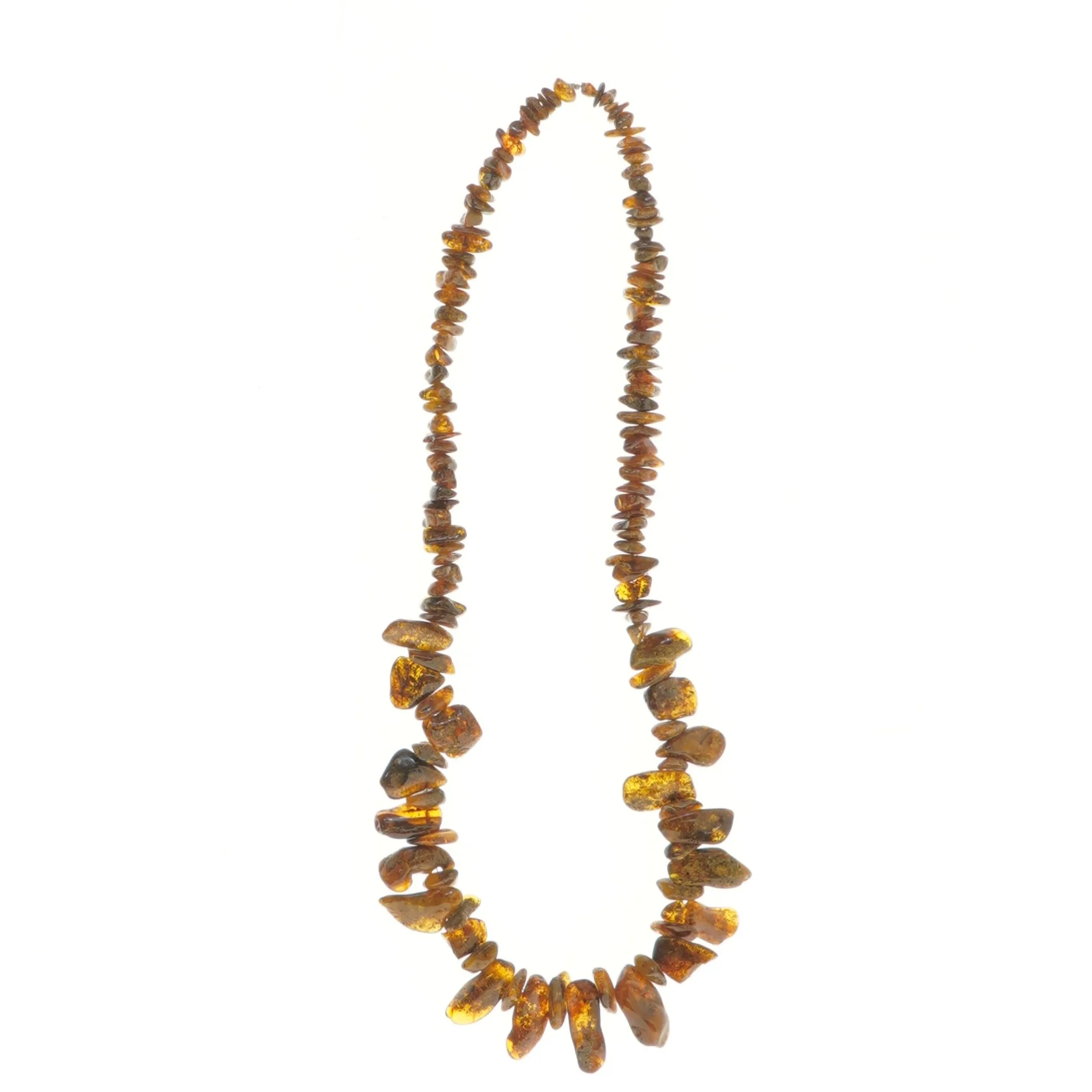 Ambra halskæde (str. 68 cm)