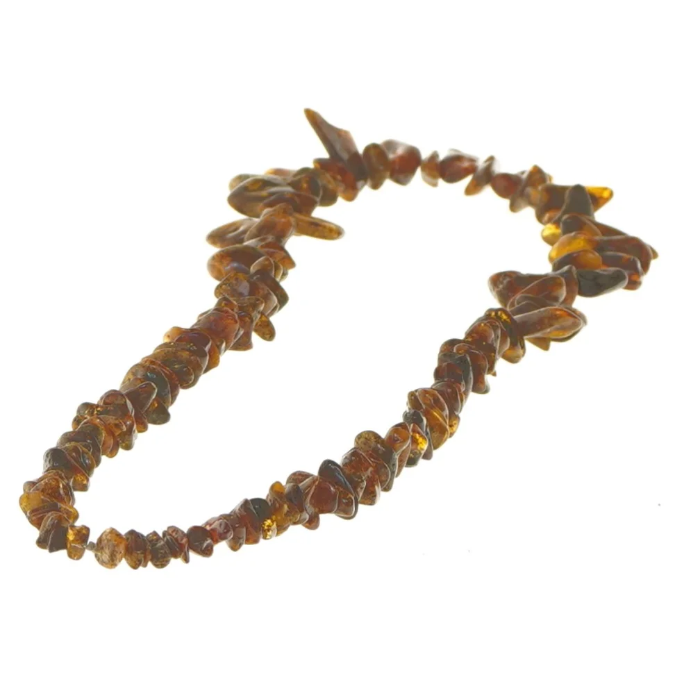Ambra halskæde (str. 68 cm)