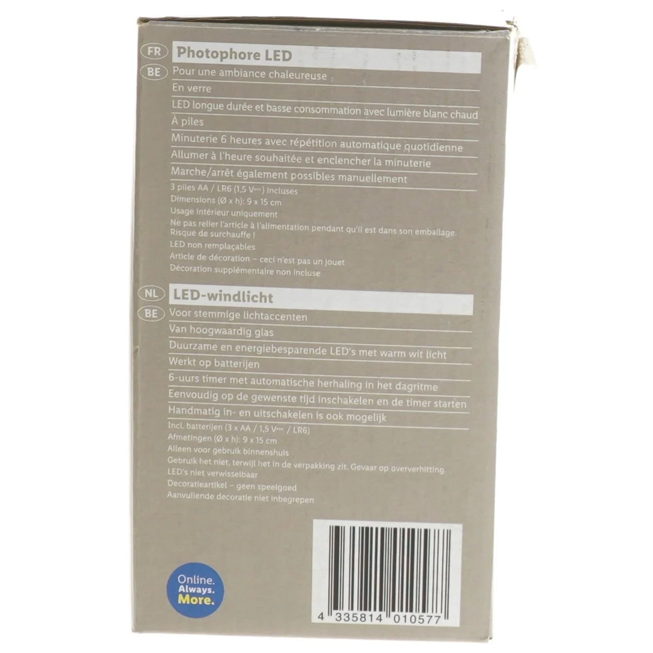 Livarno LED lanterne fra Livarno (str. Ø 9 cm højde 15 cm)