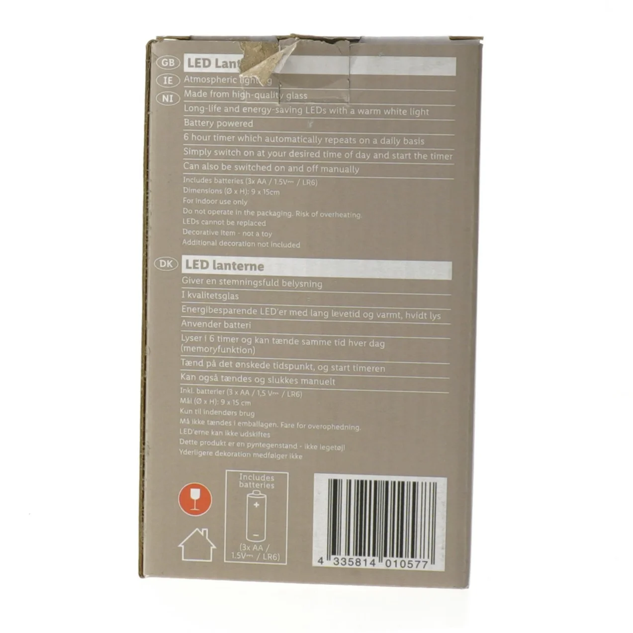 Livarno LED lanterne fra Livarno (str. Ø 9 cm højde 15 cm)