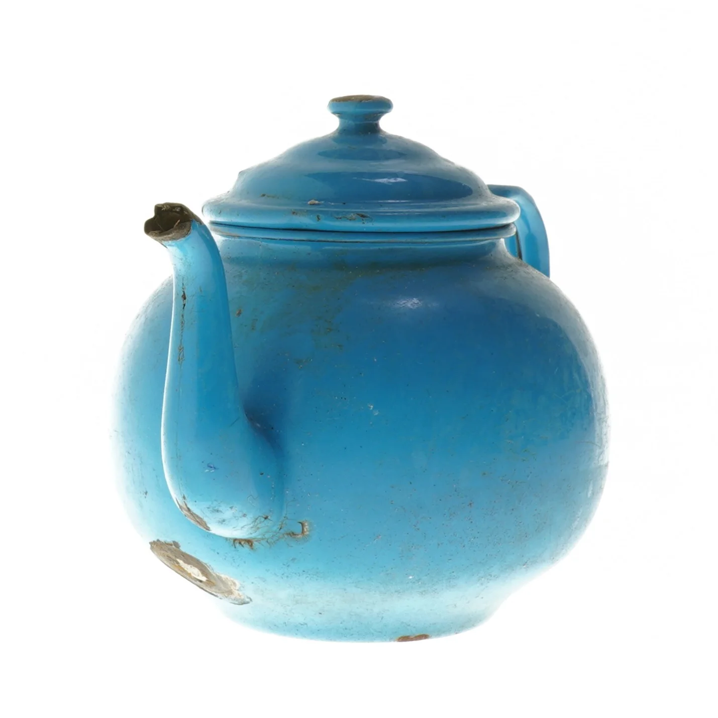 Blå tekande,emalje, Ø 14 cm (str. Ø 14 cm)