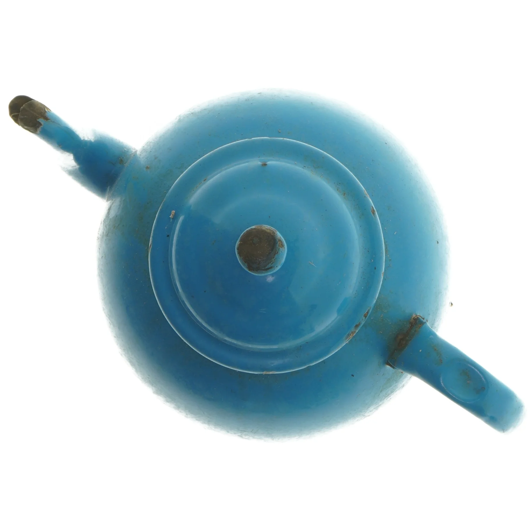 Blå tekande,emalje, Ø 14 cm (str. Ø 14 cm)