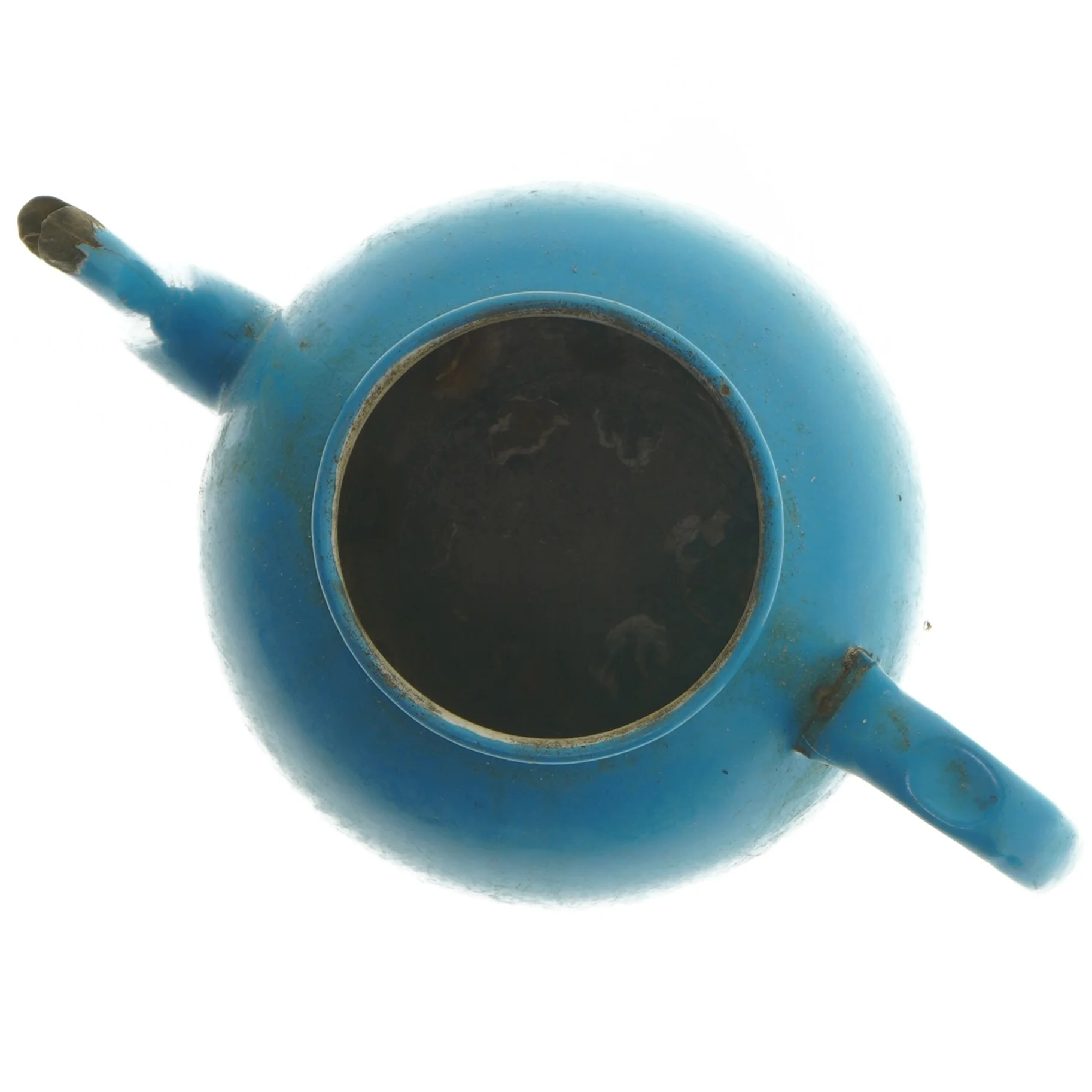 Blå tekande,emalje, Ø 14 cm (str. Ø 14 cm)