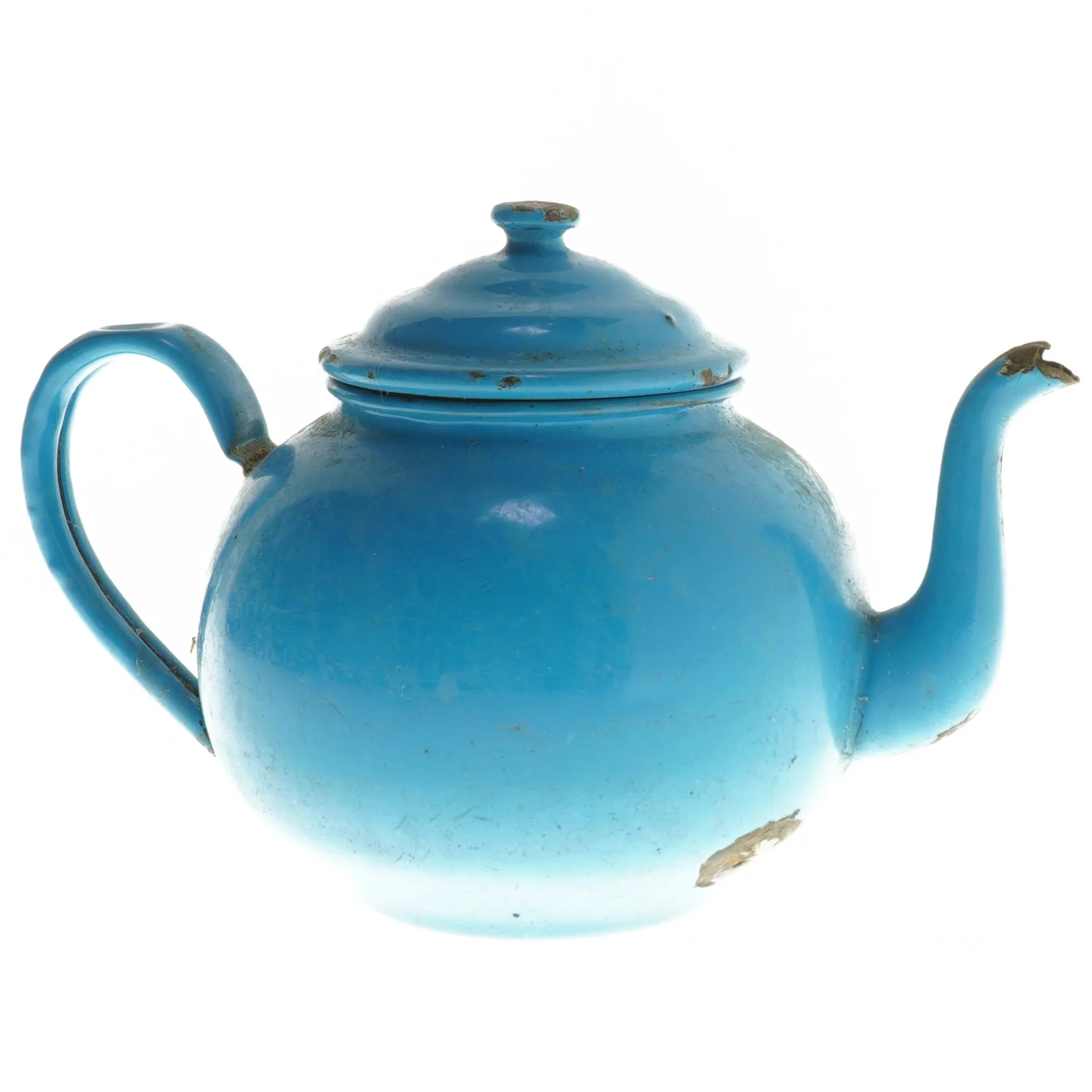 Blå tekande,emalje, Ø 14 cm (str. Ø 14 cm)