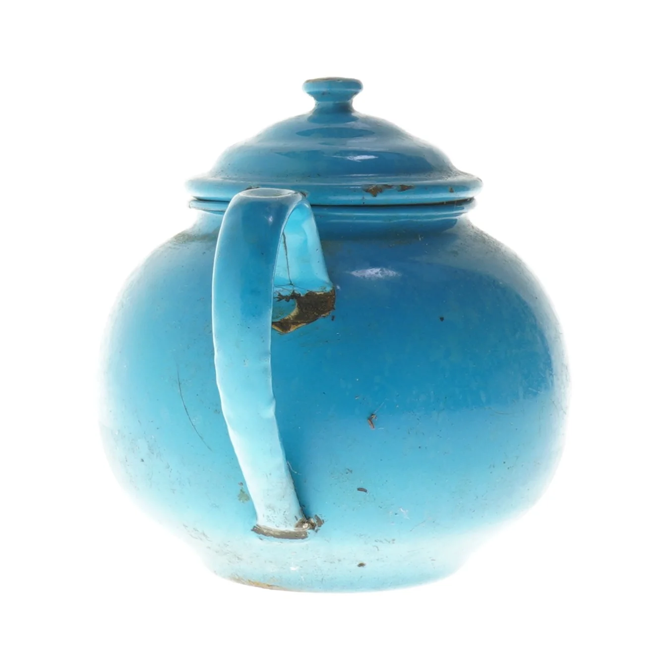 Blå tekande,emalje, Ø 14 cm (str. Ø 14 cm)