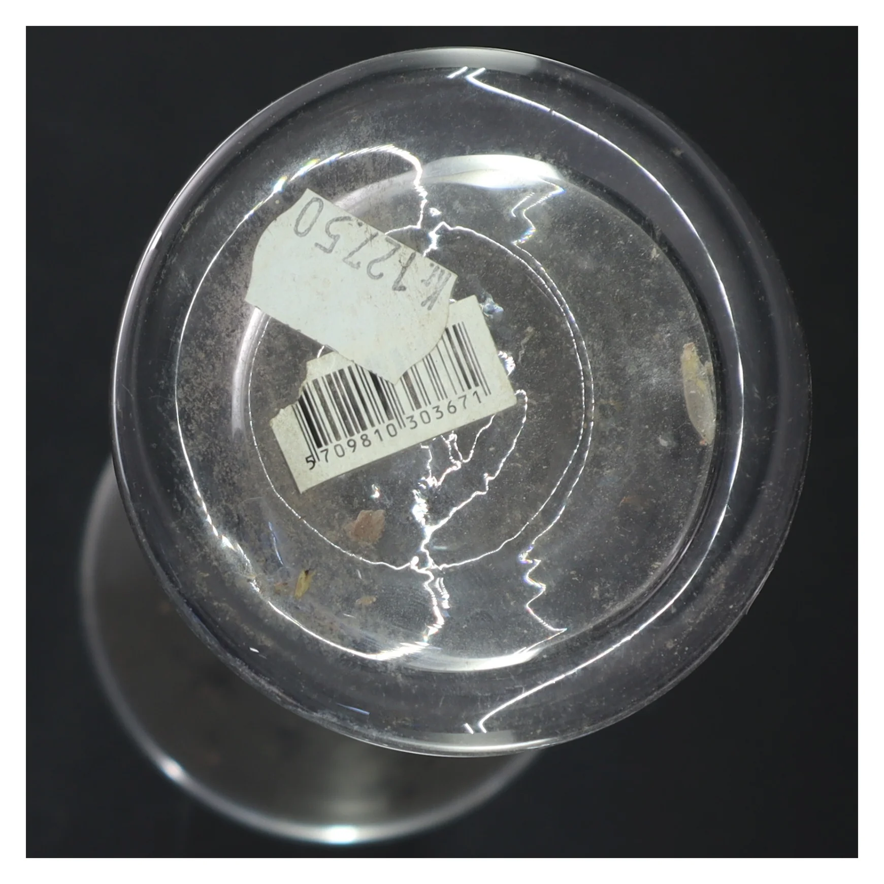 Høj glasvase (str. 40x12 cm)